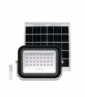 PROYECTOR LED SOLAR 40W 6500K CON MANDO