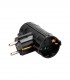 ADAPTADOR DOBLE T.T. 16 A 3500 W NEGRO